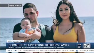 Community rallies to help family of injured Gilbert officer