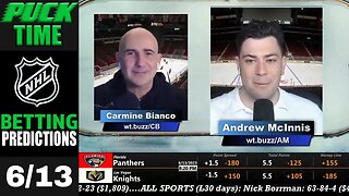 Stanley Cup Final Predictions | Panthers vs Golden Knights Game 5 Picks Tonight | Puck Time June 13