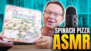 ASMR Spinach Pizza, a Fun ASMR Eating Pizza YouTube Video I ASMR Eating Show Mukbang