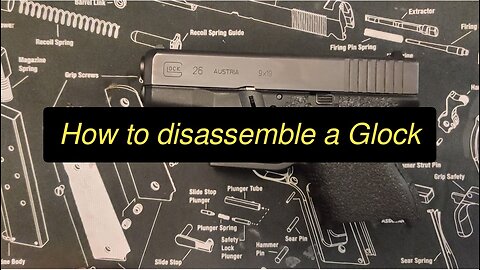 The trick to disassembling a Glock