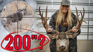 INCREDIBLE BUCK DOWN - She Shot a GIANT Last Day!