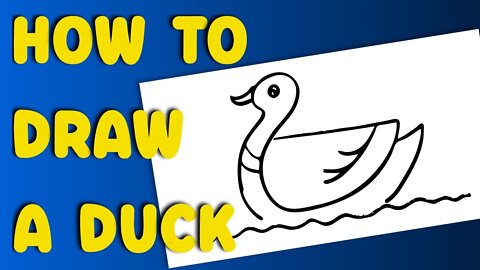 How to draw a Duck | Duck Easy Drawing Tutorial