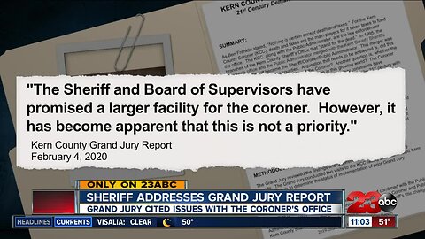 Kern County Sheriff responds to Kern County Grand Jury report about Coroner's facility