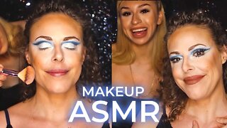 ASMR 💕 Makeup & Whispers Juni gives Corrina Rachel a Beautiful Makeover ⚡ Extra Tingles