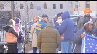 Rally for Fallen Officers Held Near District Attorney's Office