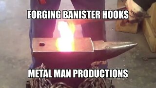 Forging banister hooks
