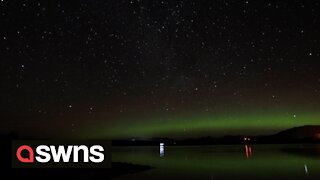Stunning timelapse of spectacular Nothern Lights across Northern Scottland