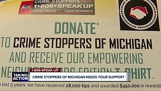 Help Crime Stoppers of Michigan help you by becoming a $5 a month Speak-Up Club member!