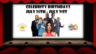 celebrity birthdays july 25 - 31st - arnie - mat burch - mick jagger - kate bush - JK Rowling