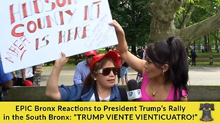 EPIC Bronx Reactions to President Trump’s Rally in the South Bronx: “TRUMP VIENTE VIENTICUATRO!”