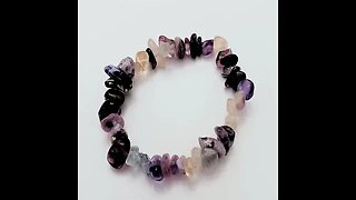 AMETHYST NATURAL STONE STRETCH BRACELET