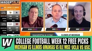 Michigan vs Illinois | Arkansas vs Ole Miss | UCLA vs USC | College Football Week 12 Betting Preview