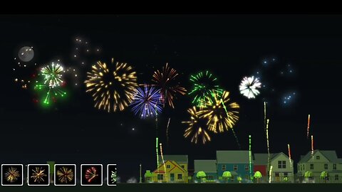 Mesmerizing Fireworks Display in the Night Sky - Captivating Beauty