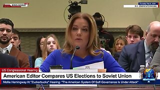 Editor Molly Hemingway Compares US Elections to Soviet Union in "Zuckerbucks" Congressional Hearing