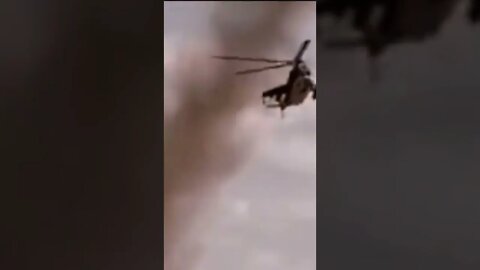 Russian helicopter sending missiles to AFU
