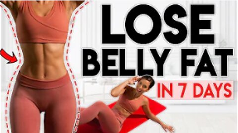 LOSE FAT in 7 days (belly, waist & abs) | 5 minute Home Workout