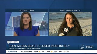 Fort Myers Beach closed indefinitely due to coronavirus concerns