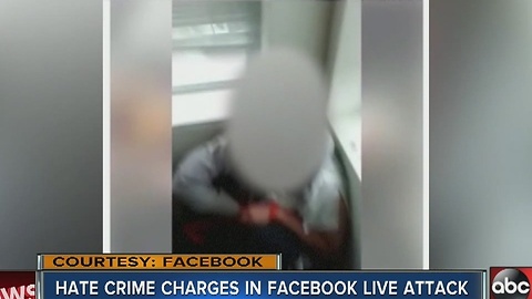 Hate crime charges in Facebook LIVE attack