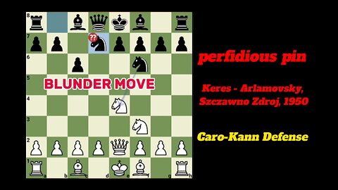 The perfidious pin | Caro-Kann Defense