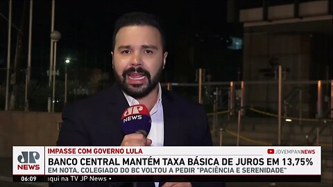 Copom mantém Selic em 13,75% e avalia que momento requer paciência