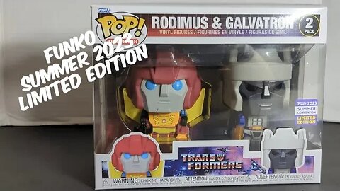 Funko Pop! RODIMUS & GALVATRON 2023 Summer Convention Limited Edition Figures - Rodimusbill Review