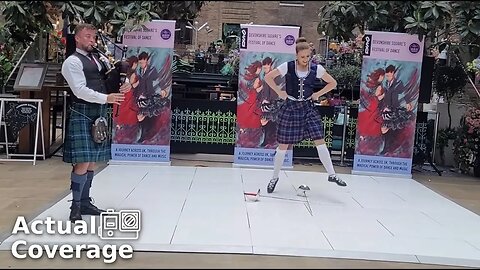 Traditional Gaelic dance 'Ghillie Callum' (The Sword Dance) | DEVONSHIRE SQUARE | 25th May 2022