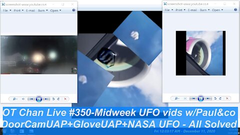 MidWeek UFO vid Catch up with Paul & Charles - killing the noise! Nasa+doorCam ] - OT Chan Live#350