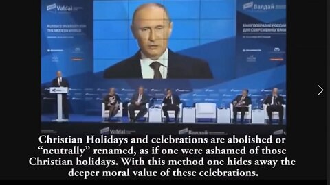 PRESIDENT PUTIN is definitely FIGHTING against the GLOBALIST WOKE NEW WORLD ORDER