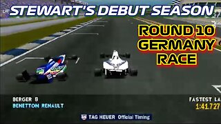 Stewart's Debut Season | Round 10: German Grand Prix Race | Formula 1 '97 (PS1)