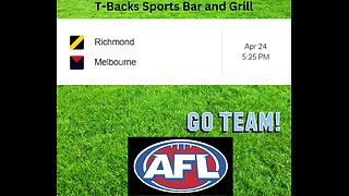 T-Backs Sports Bar and Grill Sports Schedule and Wingsday wing special for Wednesday April 24, 2024