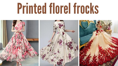 Trendy printed florel frock