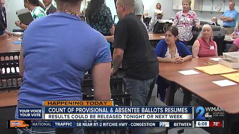 Provisional ballots counted as election results sought by week's end