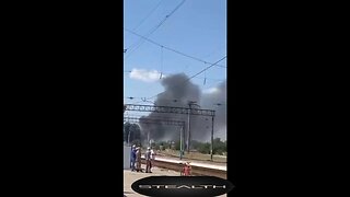 Fire breaks out in oktyabrsky