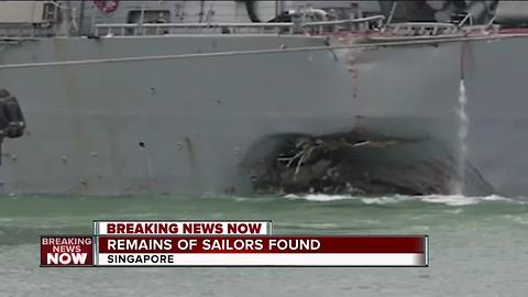 Some remains found on USS John McCain