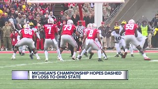 Michigan's championship hopes dashed by loss to Ohio State