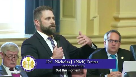 #USApolitic #racism #debate It takes just one person to say no. US Rep. Delegate Nick Freitas