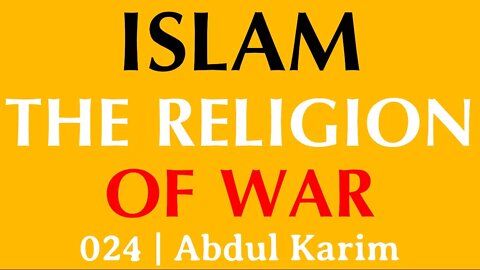 024 | The Stone of Aggressive Jihad | Abdul Karim