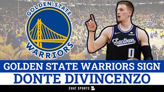ALERT: Golden State Warriors Sign Donte DiVincenzo In NBA Free Agency