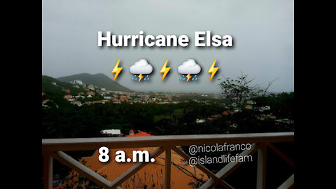 Sneak Peek Of Hurricane Elsa Category 1 | Island Life Fam | Trinidad and Tobago | St. Lucia | Caribbean