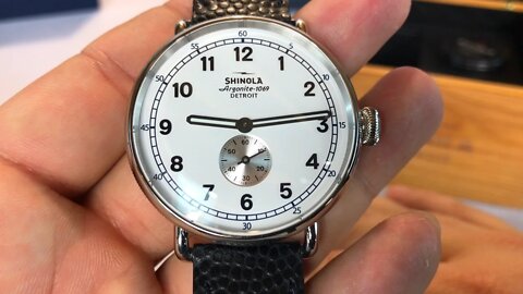 Limited edition Shinola Canfield Cannonball 43mm watch unboxing and review