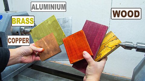 Can you wood turn brass, copper and aluminium?