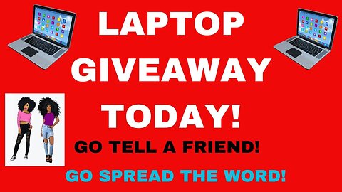 LAPTOP GIVEAWAY TODAY!!! #workfromhomejobs #remotejobs #makemoneyonline #wfhjobs