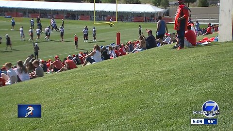 'On fire for the Broncos:' Fans brave heat for first day of training camp