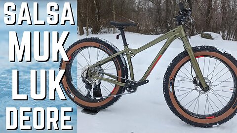 At Home on the Snow | 2021 Salsa Mukluk Deore 11 Fat Bike Adventure Bike Feature Review & Weight