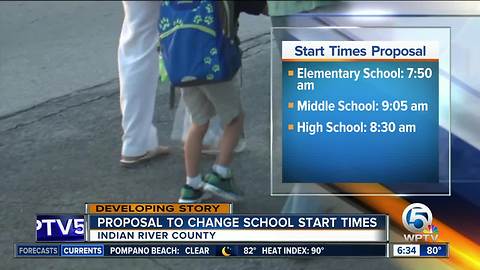 Indian River County ponders changing school start times next year