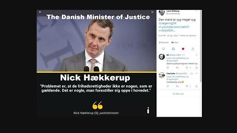Den danske justitsminister Nick Hækkerup er 'syg' ... meget 'syg' ... (Satanisme) [23.03.2021]