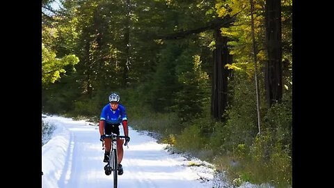 4 Wheel Drive Gravel Bike in the Snow ( Poseidon Redwood )