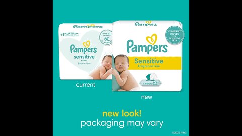 Baby Wipes, Pampers Sensitive Water Based Baby Diaper Wipes, Hypoallergenic and Unscente