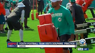 Delray Beach Rocks visit Dolphins camp 8/1