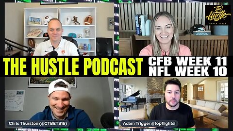 NFL Week 10 Picks | College Football Week 11 Predictions and Odds | The Hustle Pod | November 9